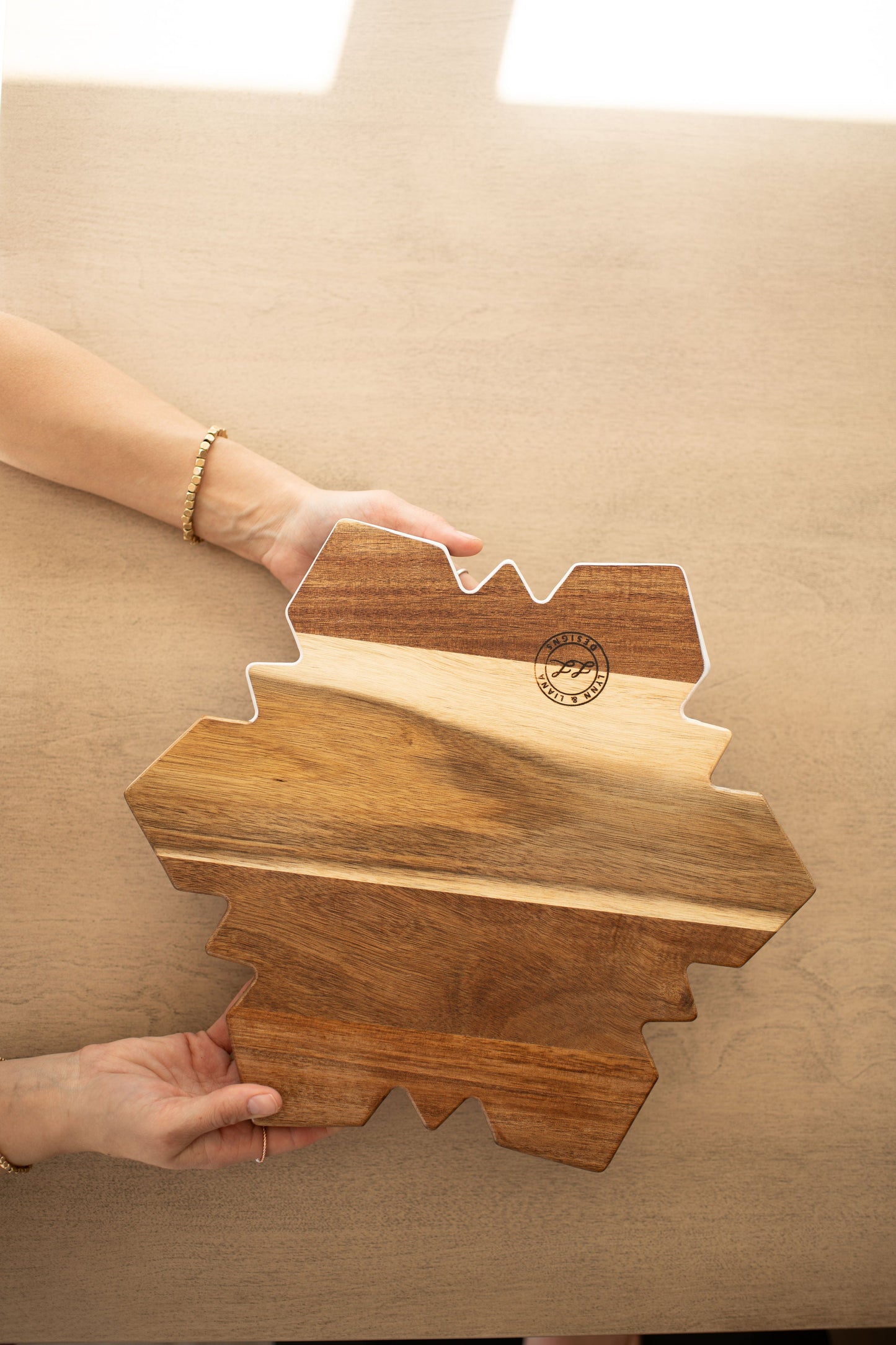NEW!!! Snowflake Charcuterie Board and Ceramic Tray
