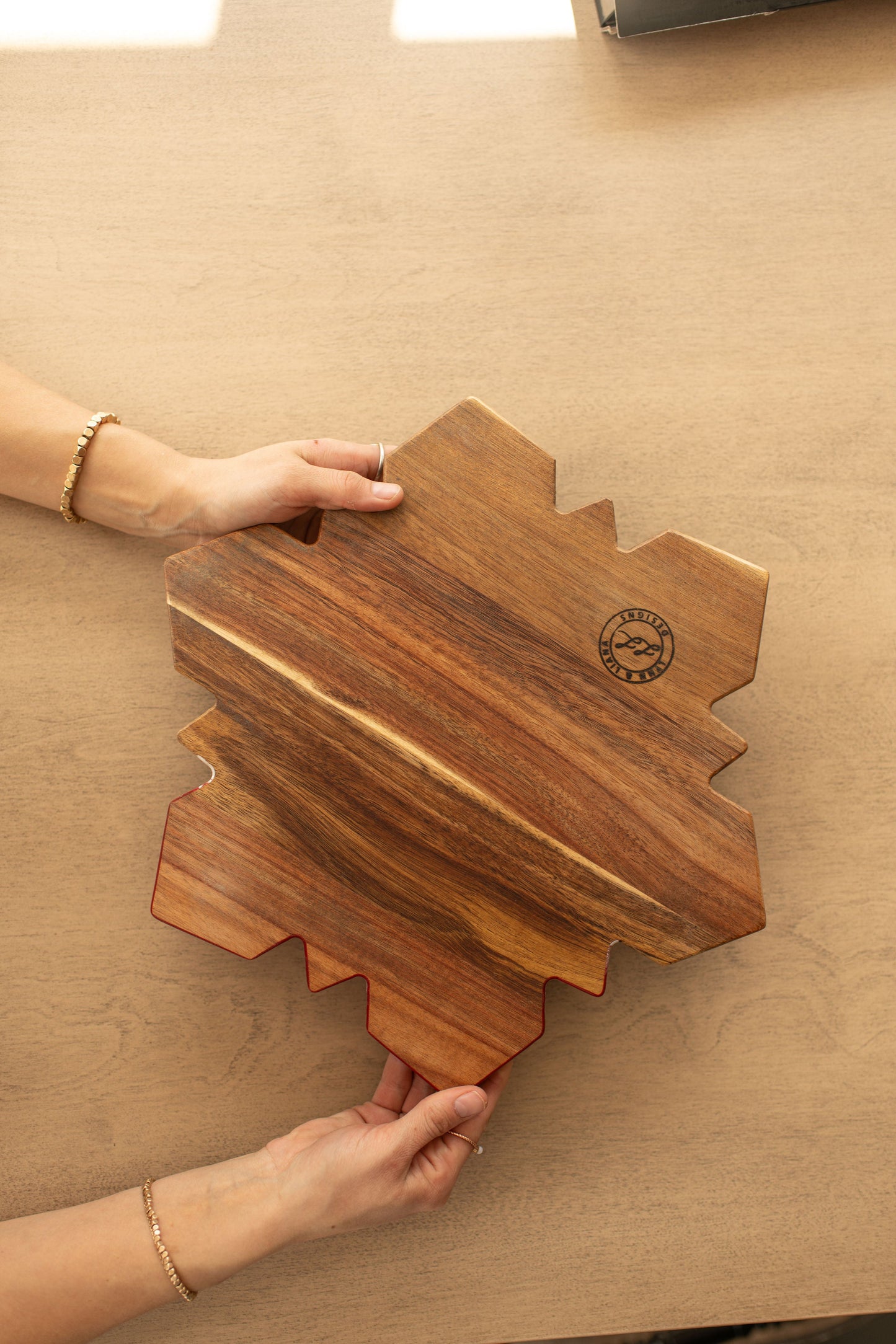 NEW!!! Snowflake Charcuterie Board and Ceramic Tray
