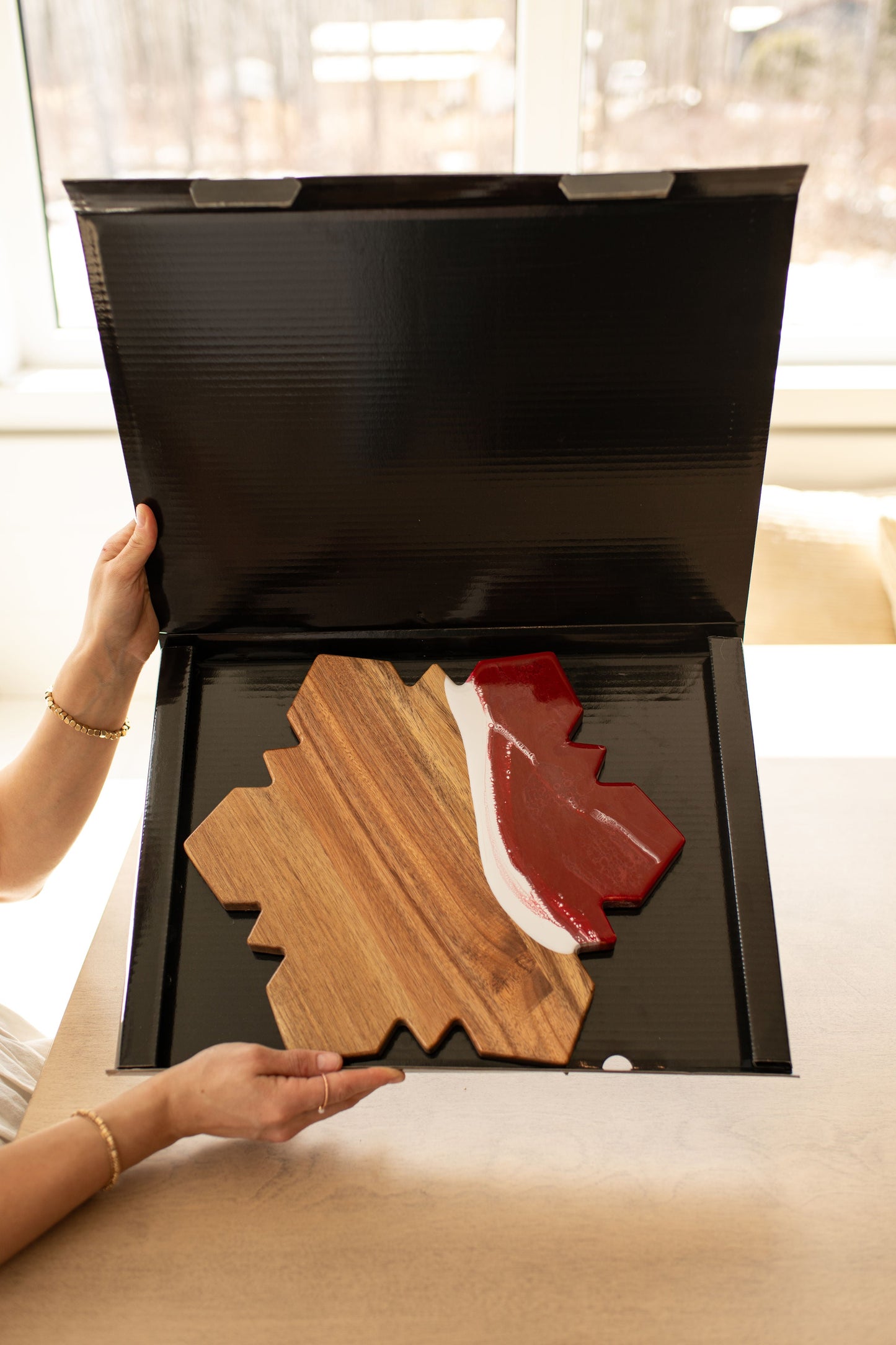 NEW!!! Snowflake Charcuterie Board and Ceramic Tray