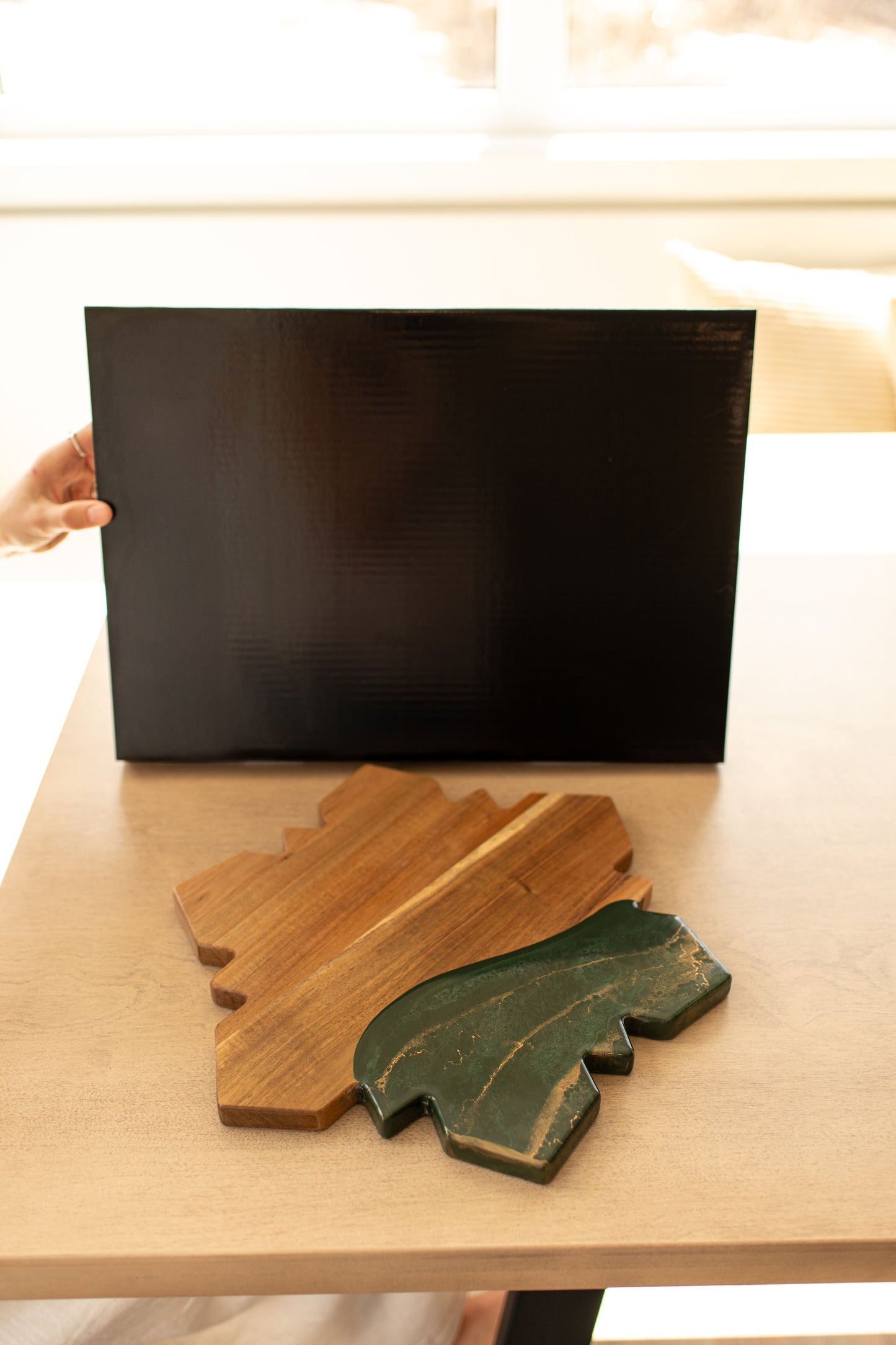 NEW!!! Snowflake Charcuterie Board and Ceramic Tray