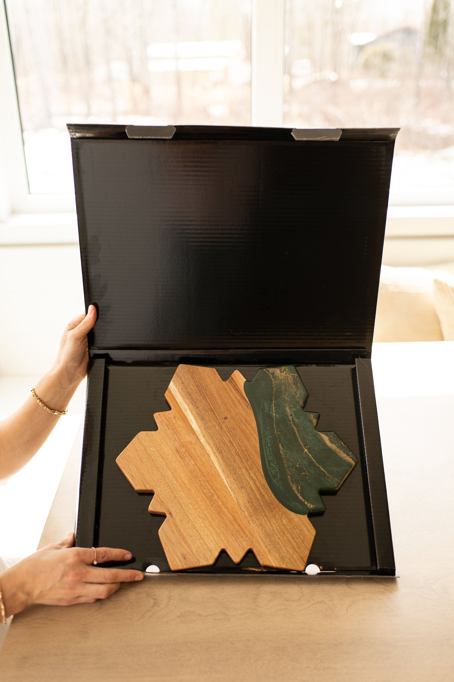 NEW!!! Snowflake Charcuterie Board and Ceramic Tray