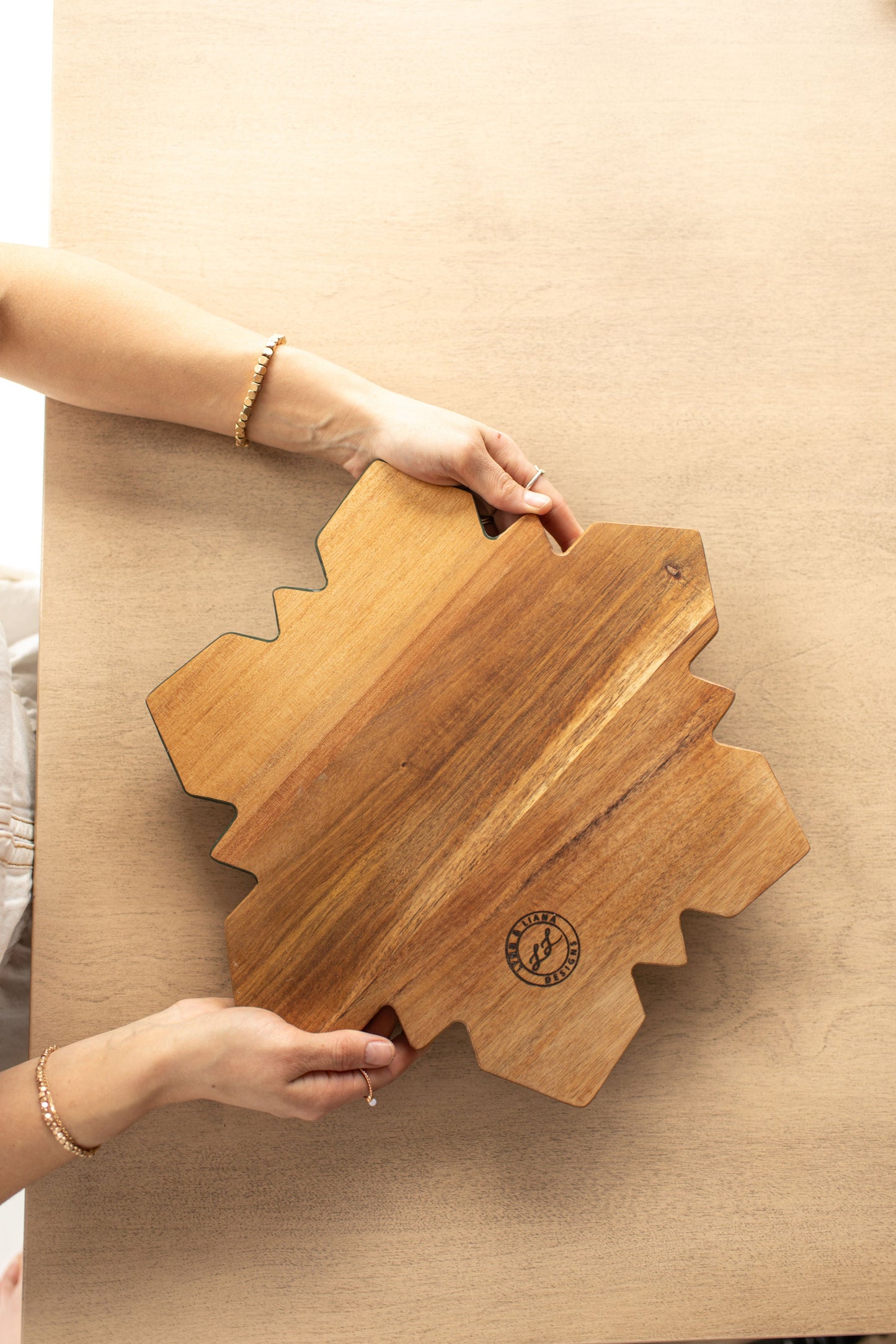 NEW!!! Snowflake Charcuterie Board and Ceramic Tray