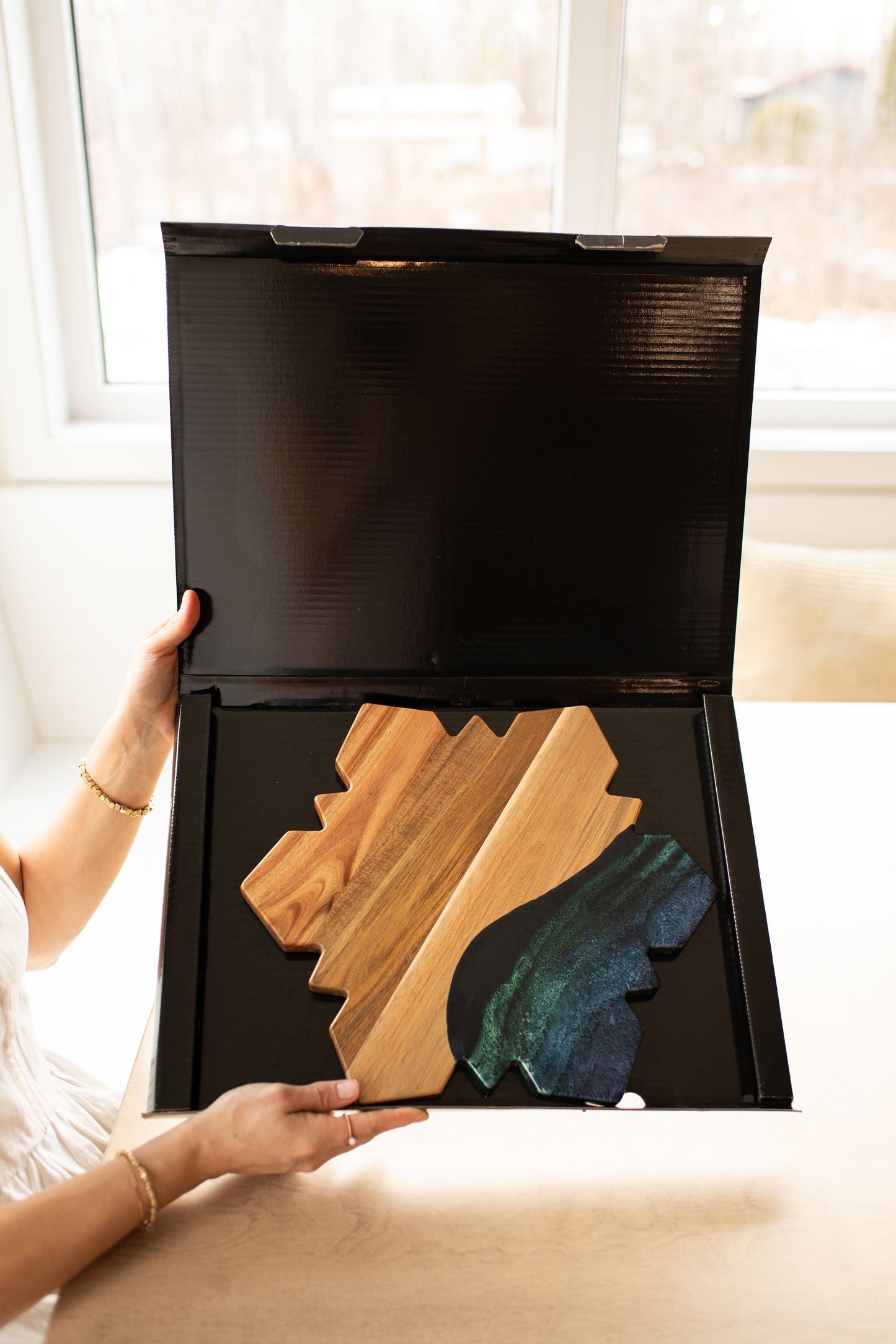 NEW!!! Snowflake Charcuterie Board and Ceramic Tray