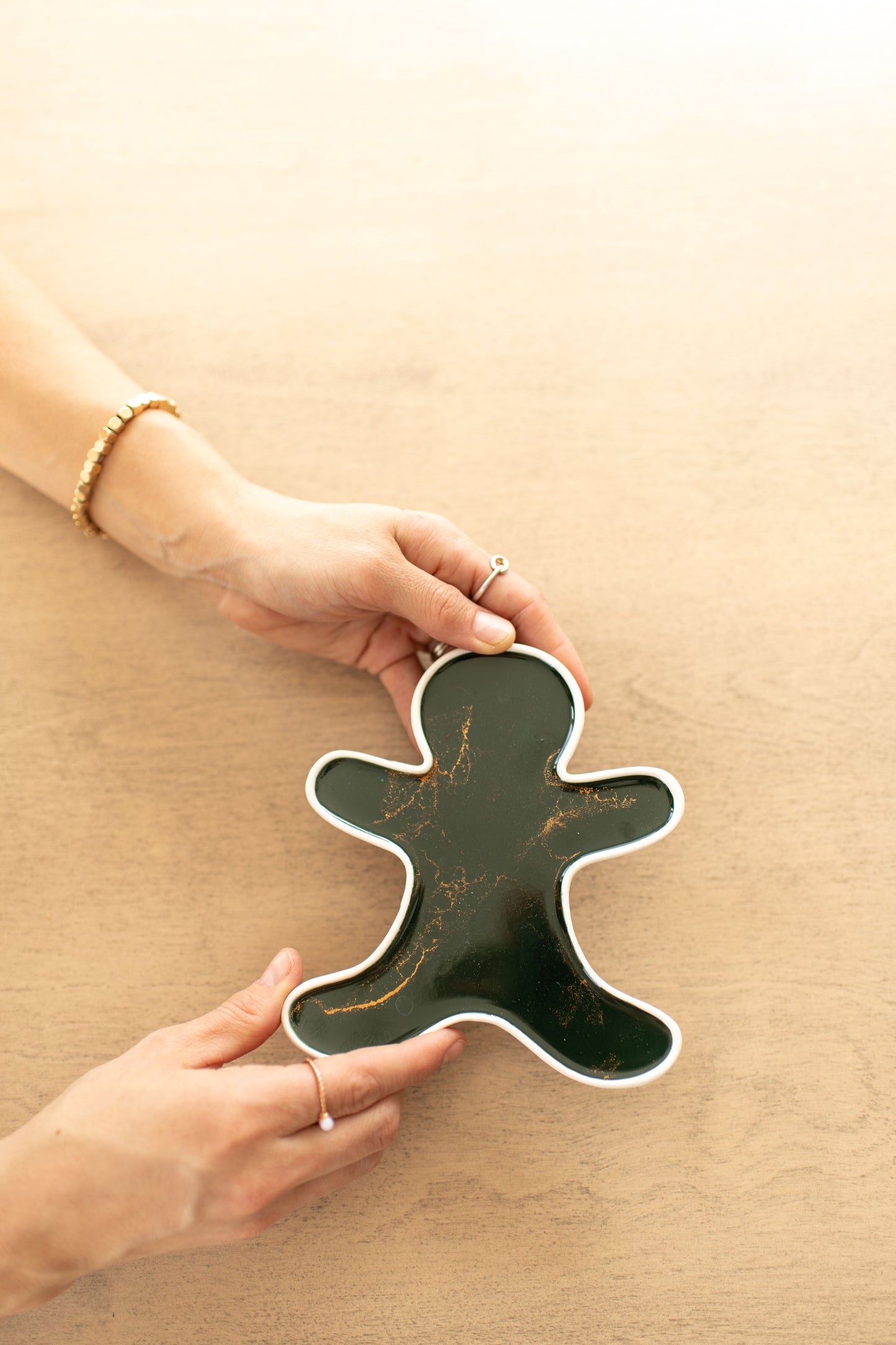 NEW!!! Gingerbread Man Charcuterie Board and Ceramic Tray