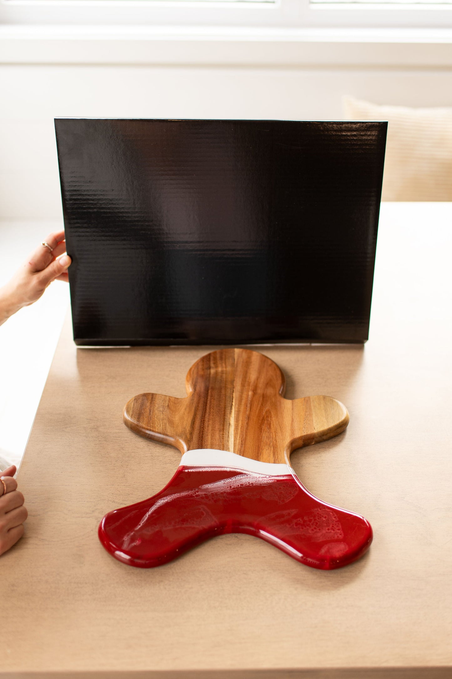 NEW!!! Gingerbread Man Charcuterie Board and Ceramic Tray