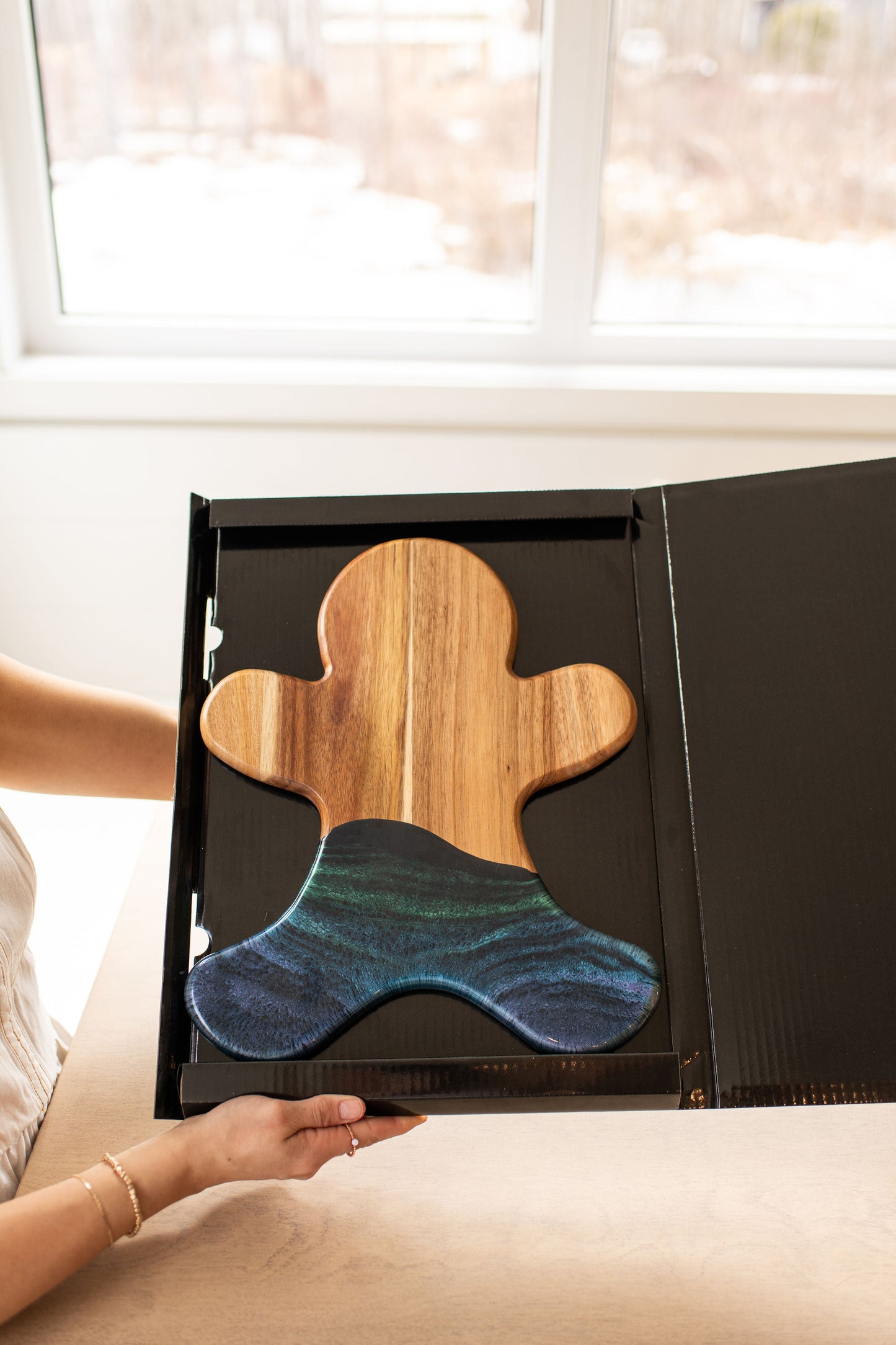 NEW!!! Gingerbread Man Charcuterie Board and Ceramic Tray