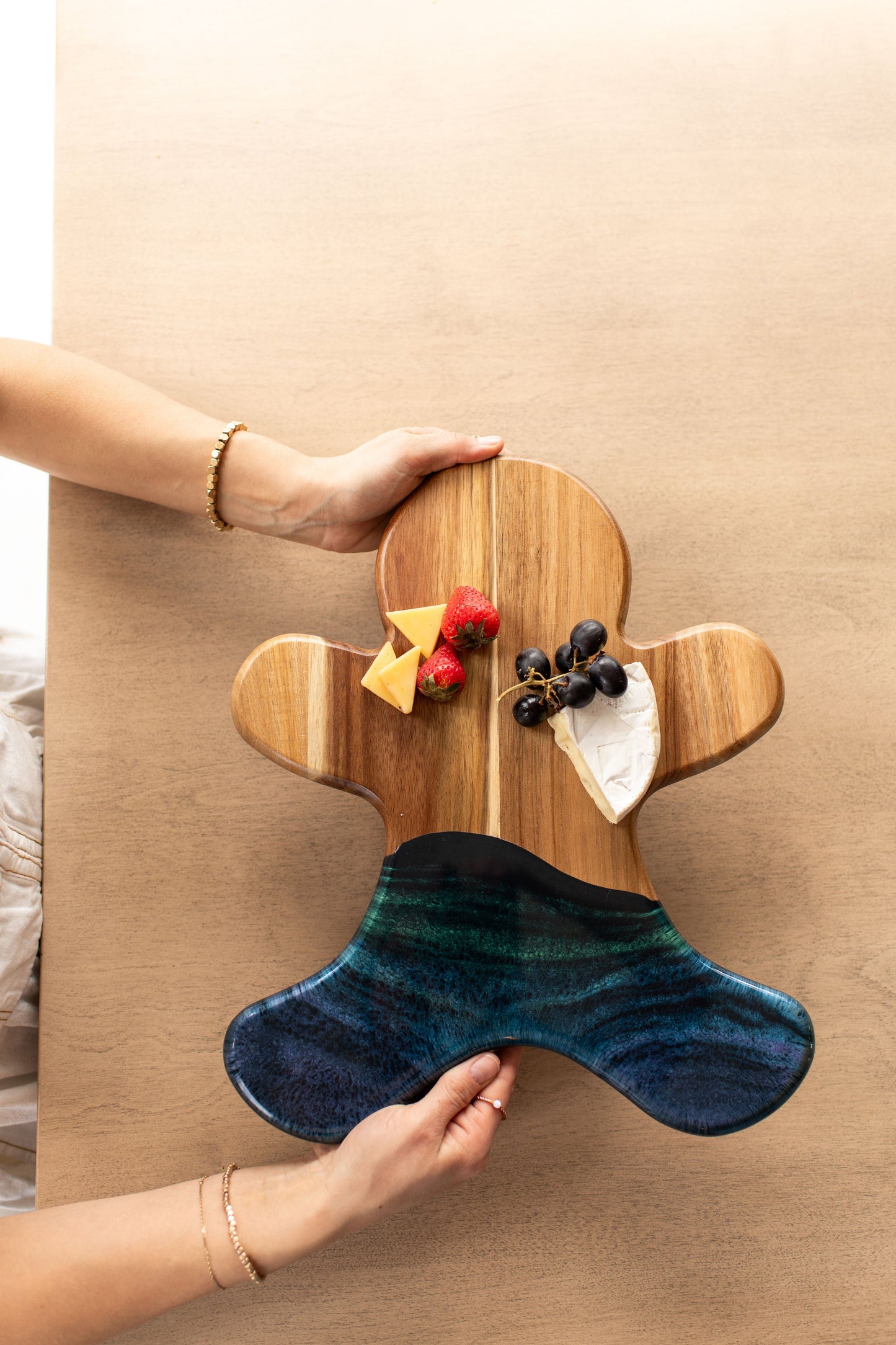 NEW!!! Gingerbread Man Charcuterie Board and Ceramic Tray