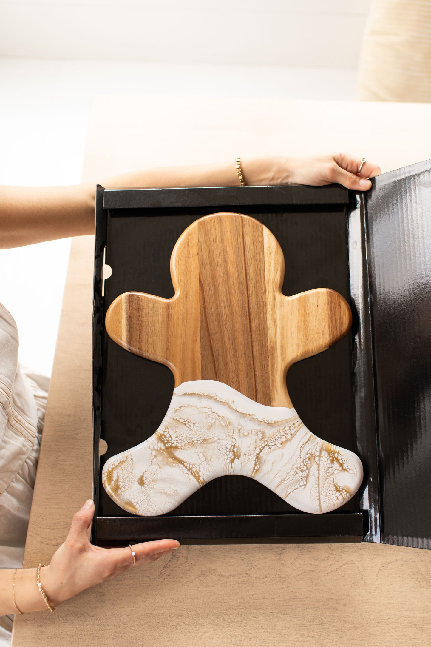 NEW!!! Gingerbread Man Charcuterie Board and Ceramic Tray