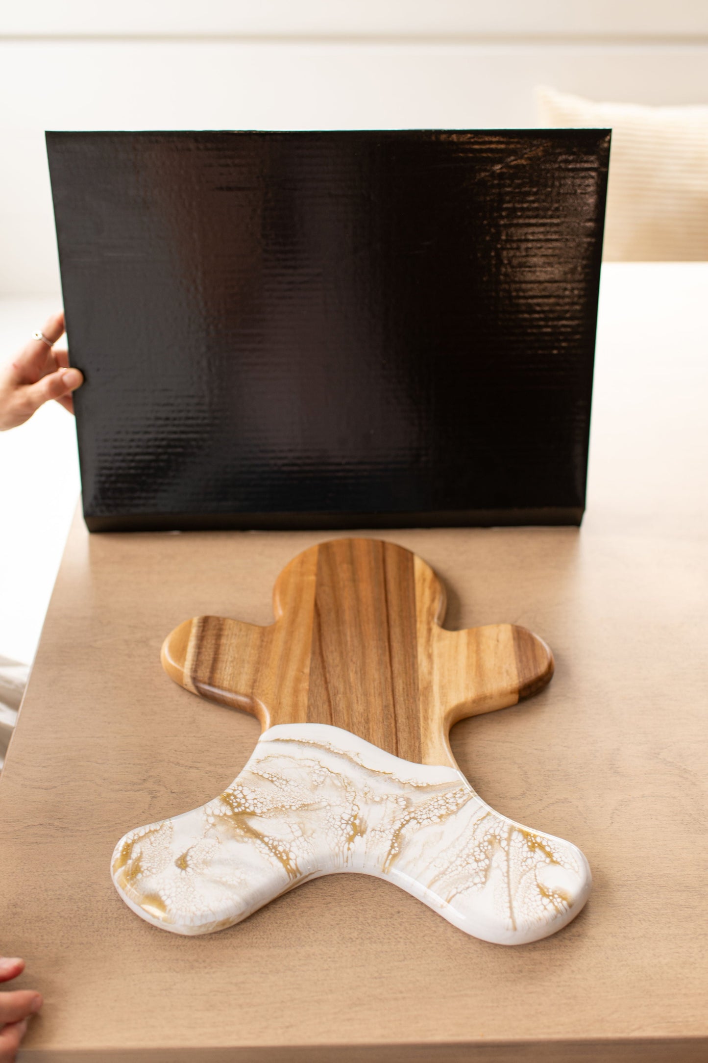 NEW!!! Gingerbread Man Charcuterie Board and Ceramic Tray