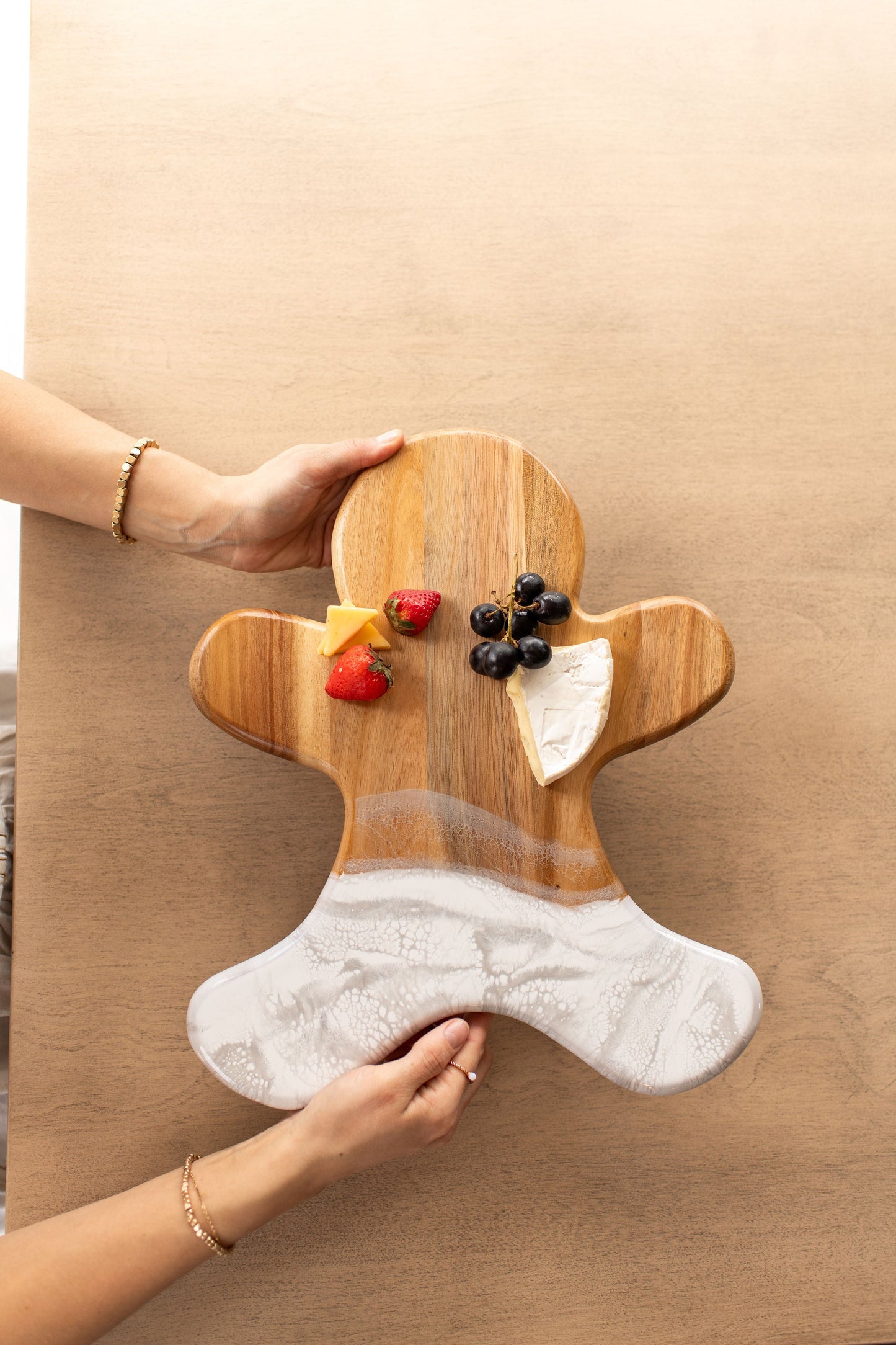 NEW!!! Gingerbread Man Charcuterie Board and Ceramic Tray