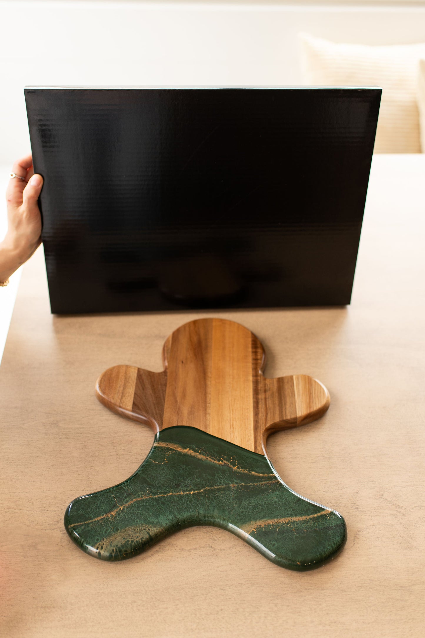NEW!!! Gingerbread Man Charcuterie Board and Ceramic Tray