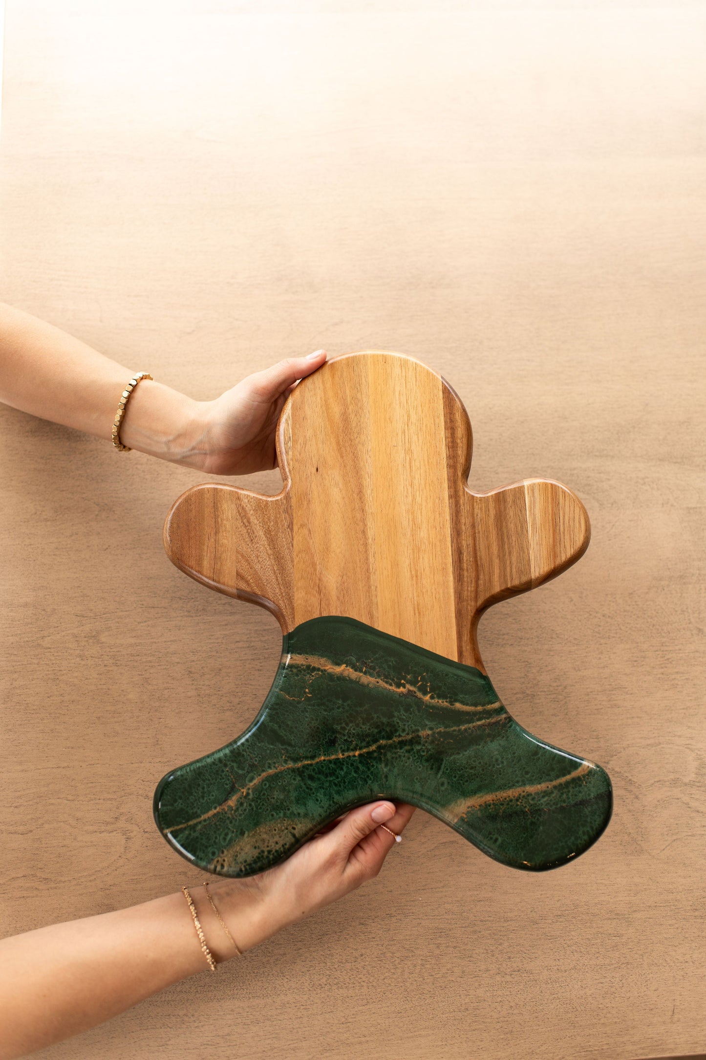 NEW!!! Gingerbread Man Charcuterie Board and Ceramic Tray