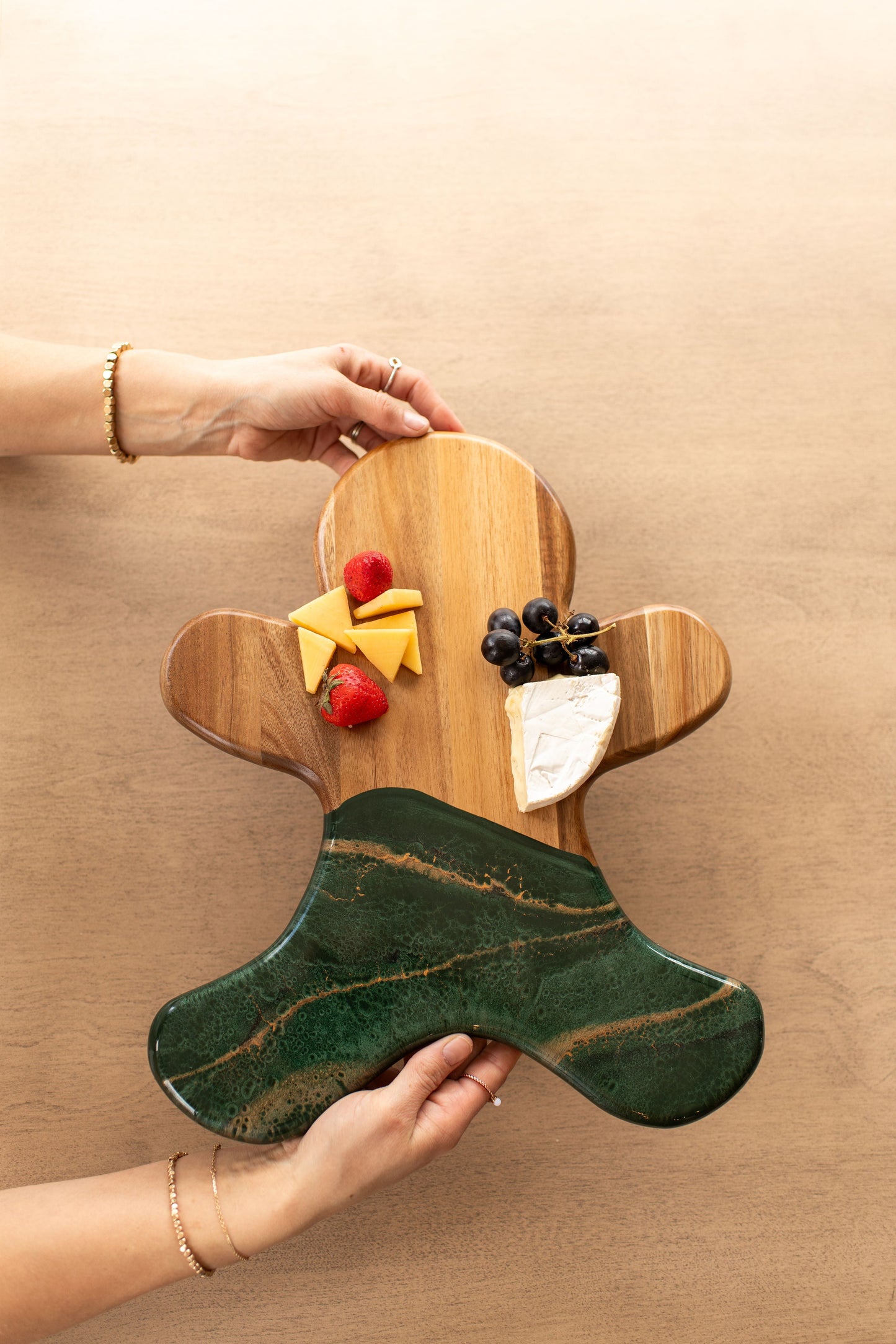 NEW!!! Gingerbread Man Charcuterie Board and Ceramic Tray