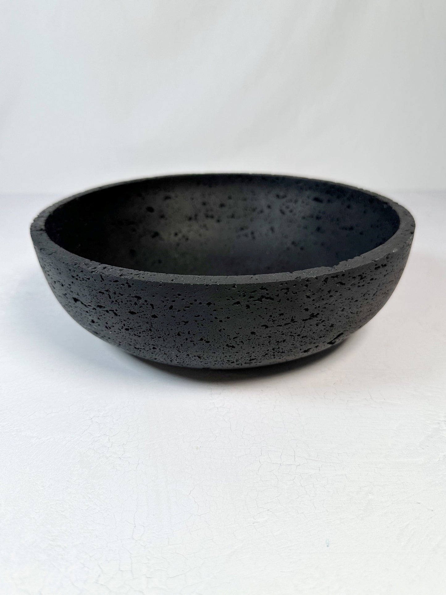 Travertine and Lava Rock Fruit Bowl