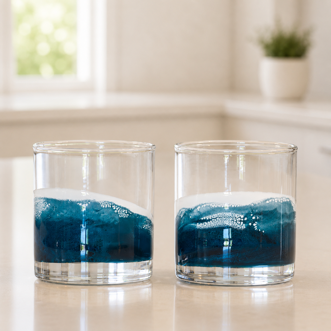 Resin Coated Whisky Glasses (Set of 2) - back in stock!