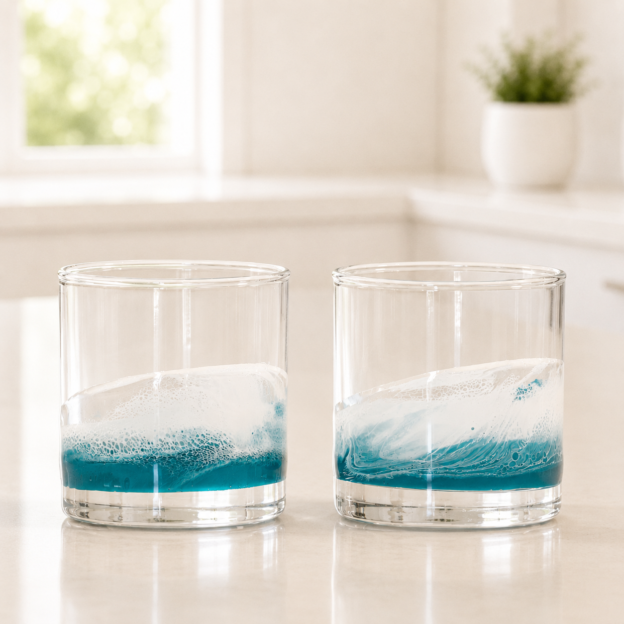 Resin Coated Whisky Glasses (Set of 2) - back in stock!