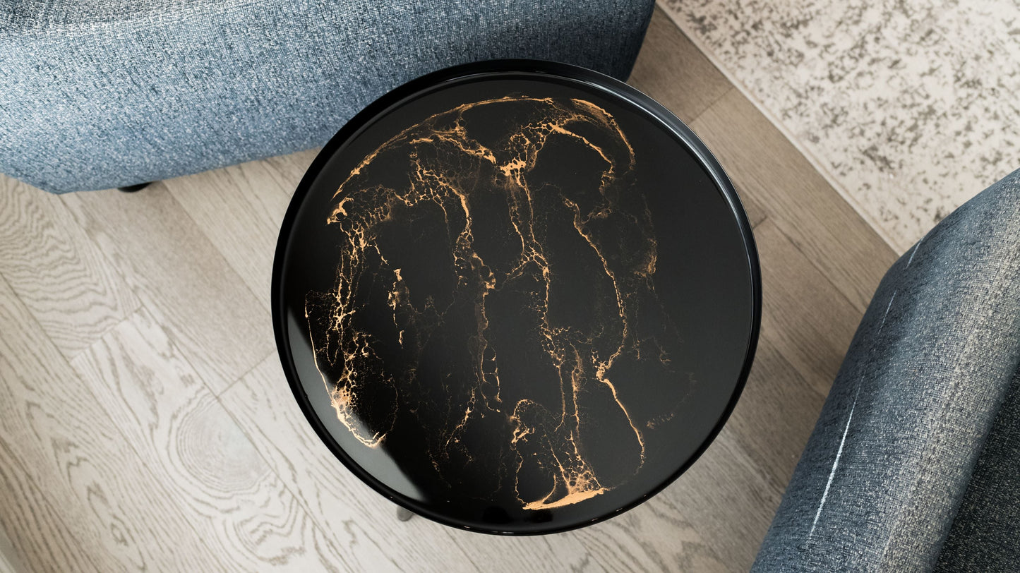 NEW! Resin Accented Side Table