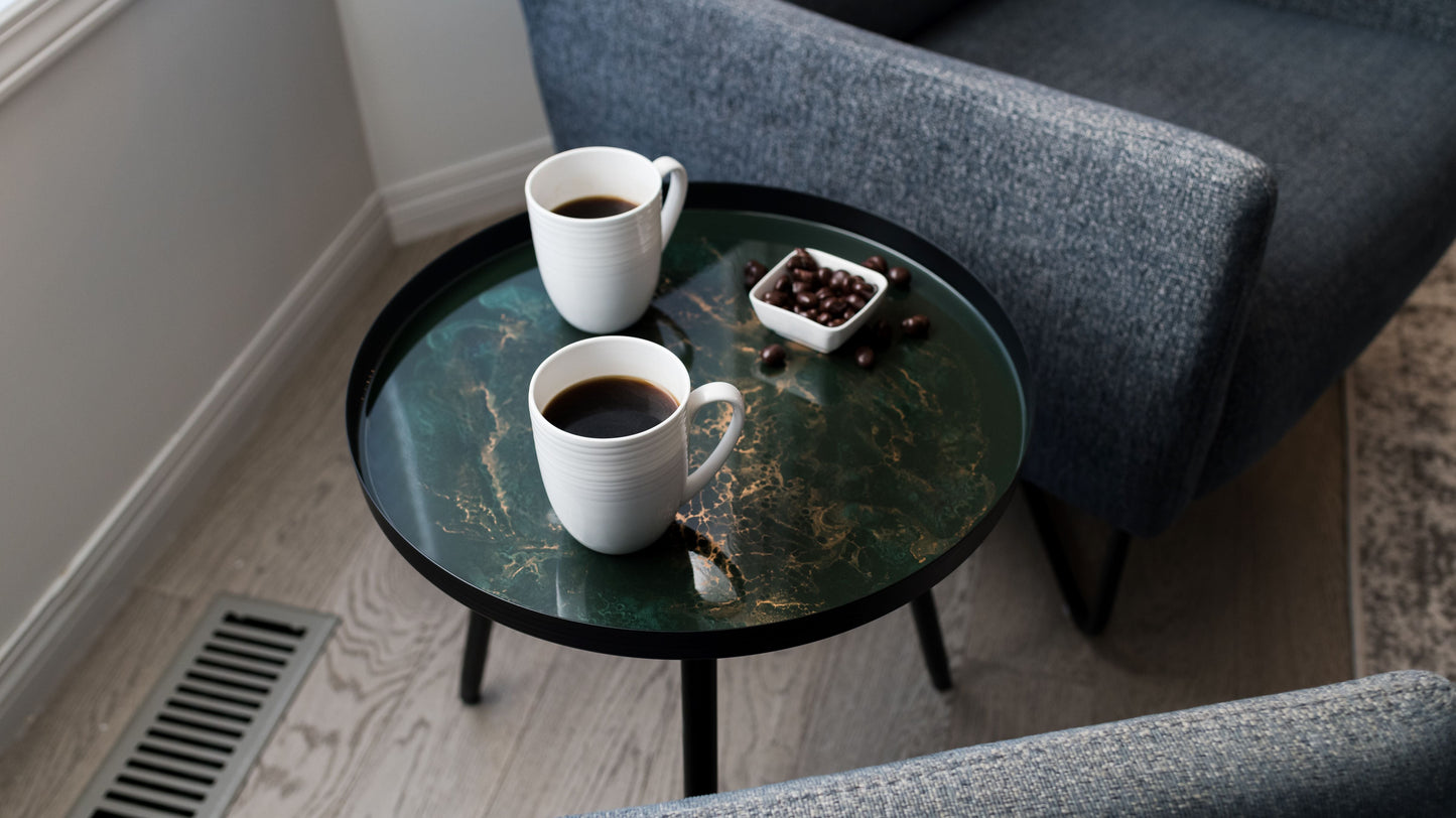 NEW! Resin Accented Side Table