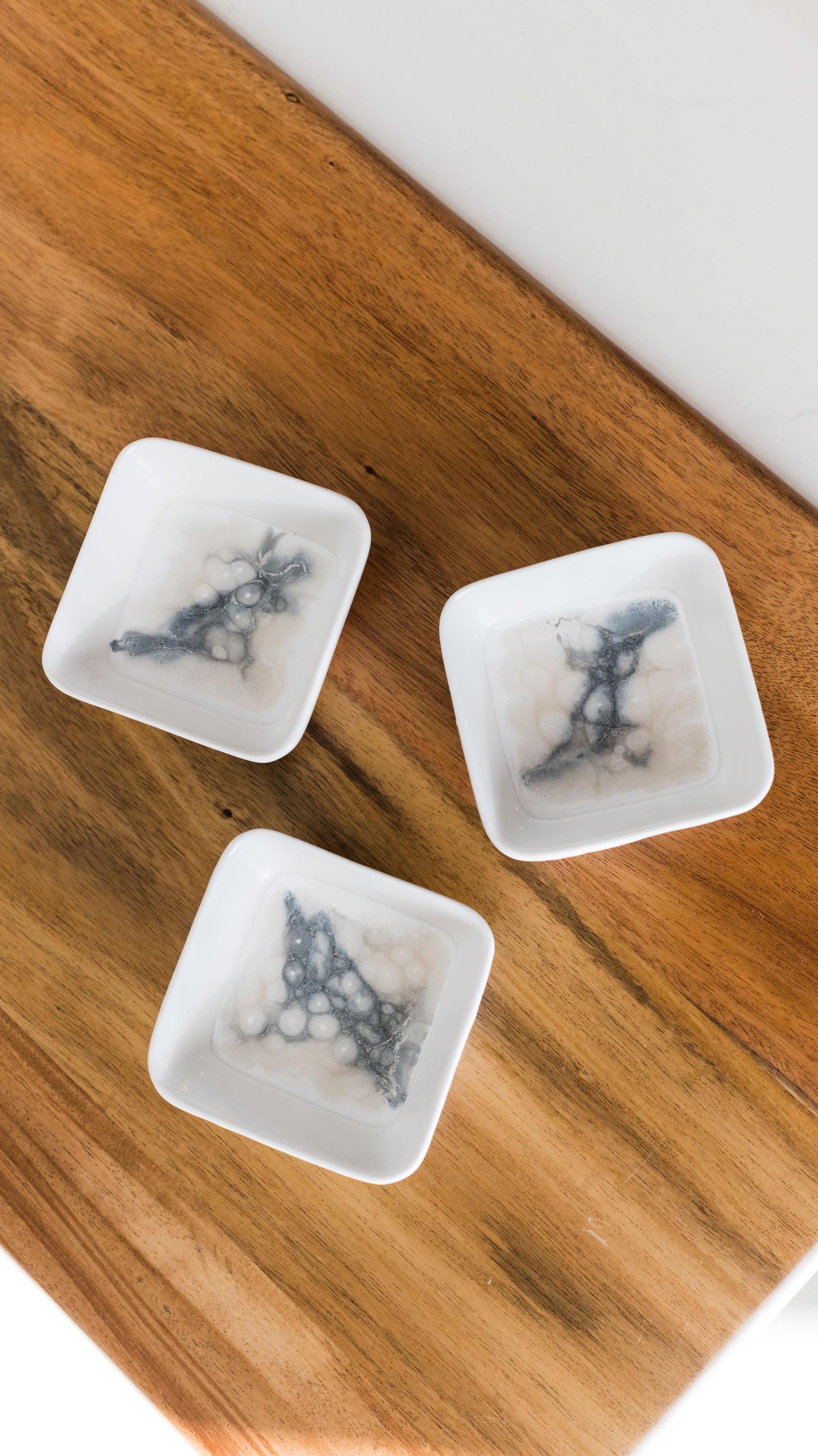 NEW! Resin Accented Ceramic Dipping Bowls (sets of 3)