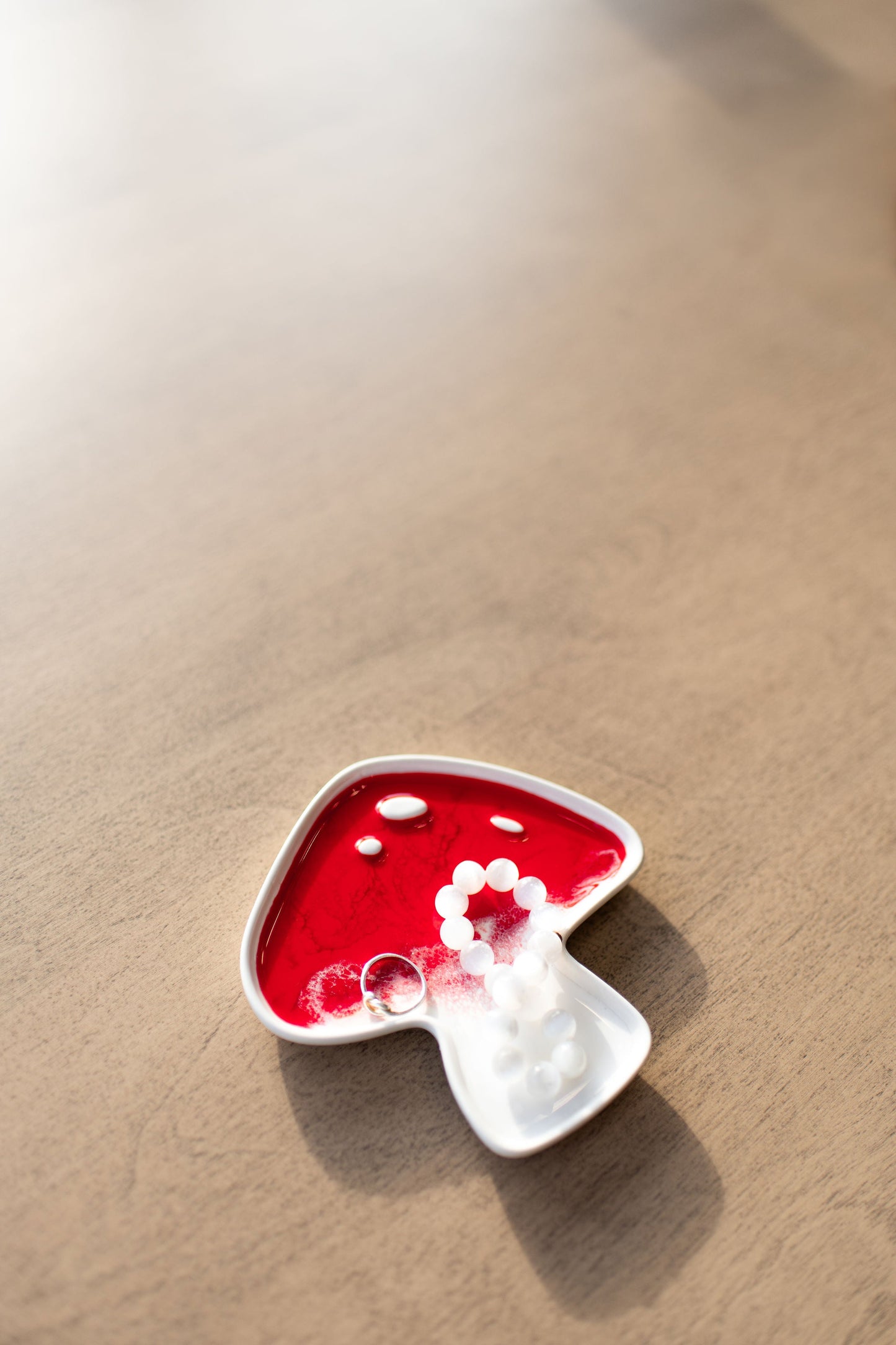 NEW!!! Mushroom Shaped Acacia Cheese Board and Ceramic Tray