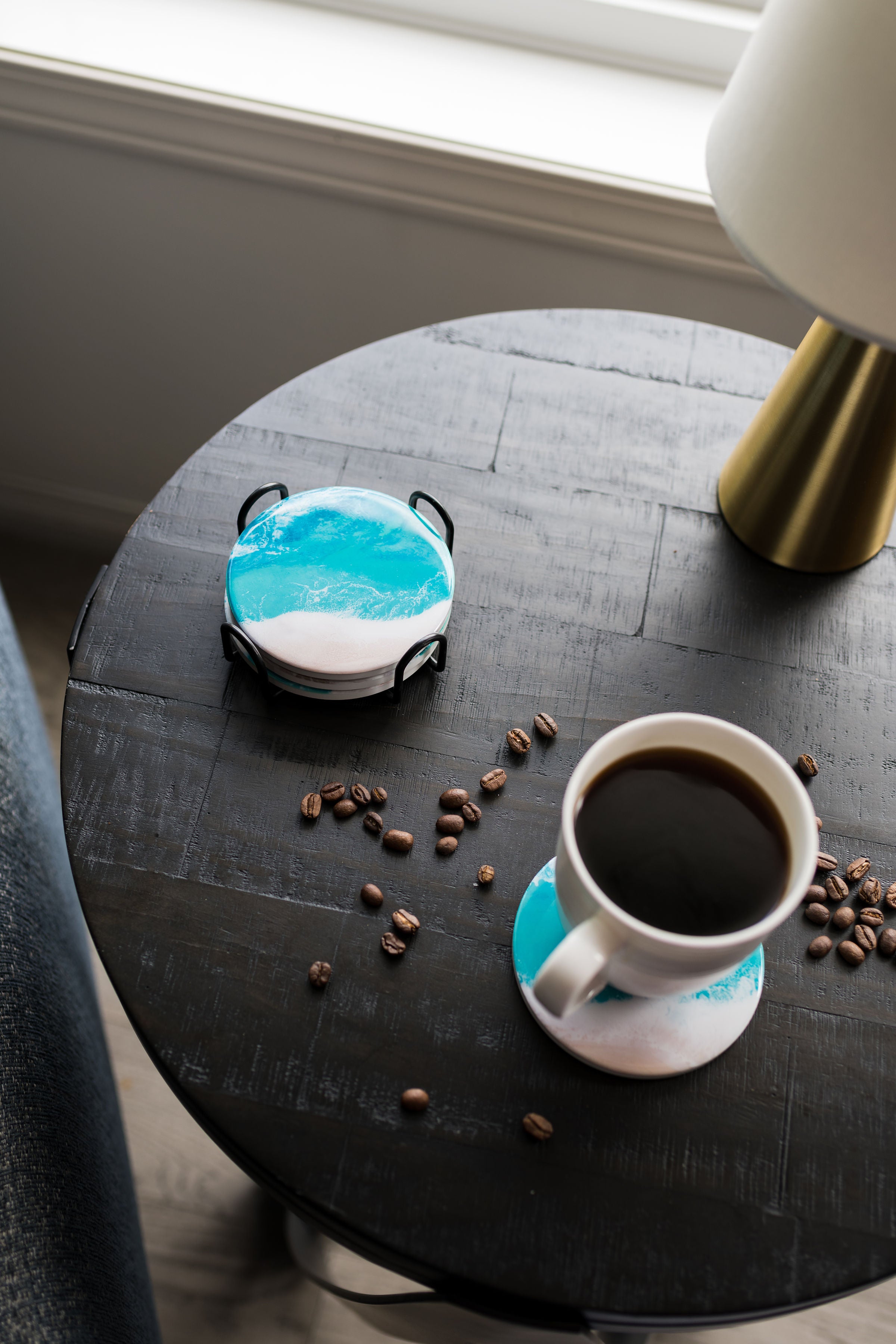 Lynn & Liana Serveware Ceramic Resin Coasters