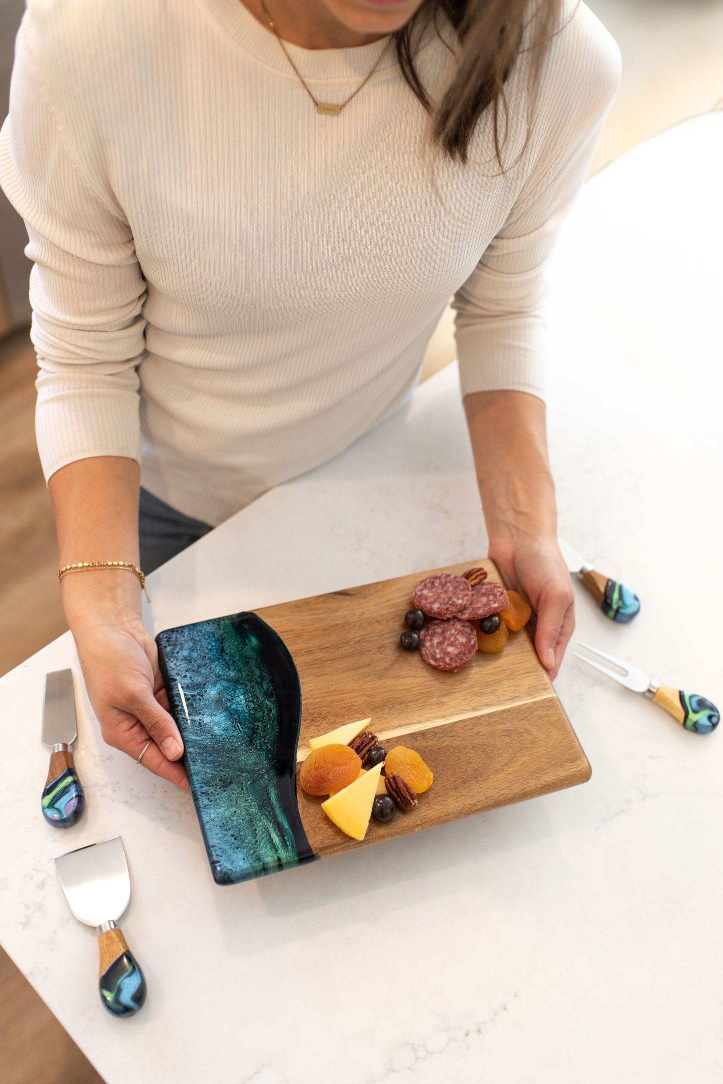 Resin Coated Cheese Knife Set