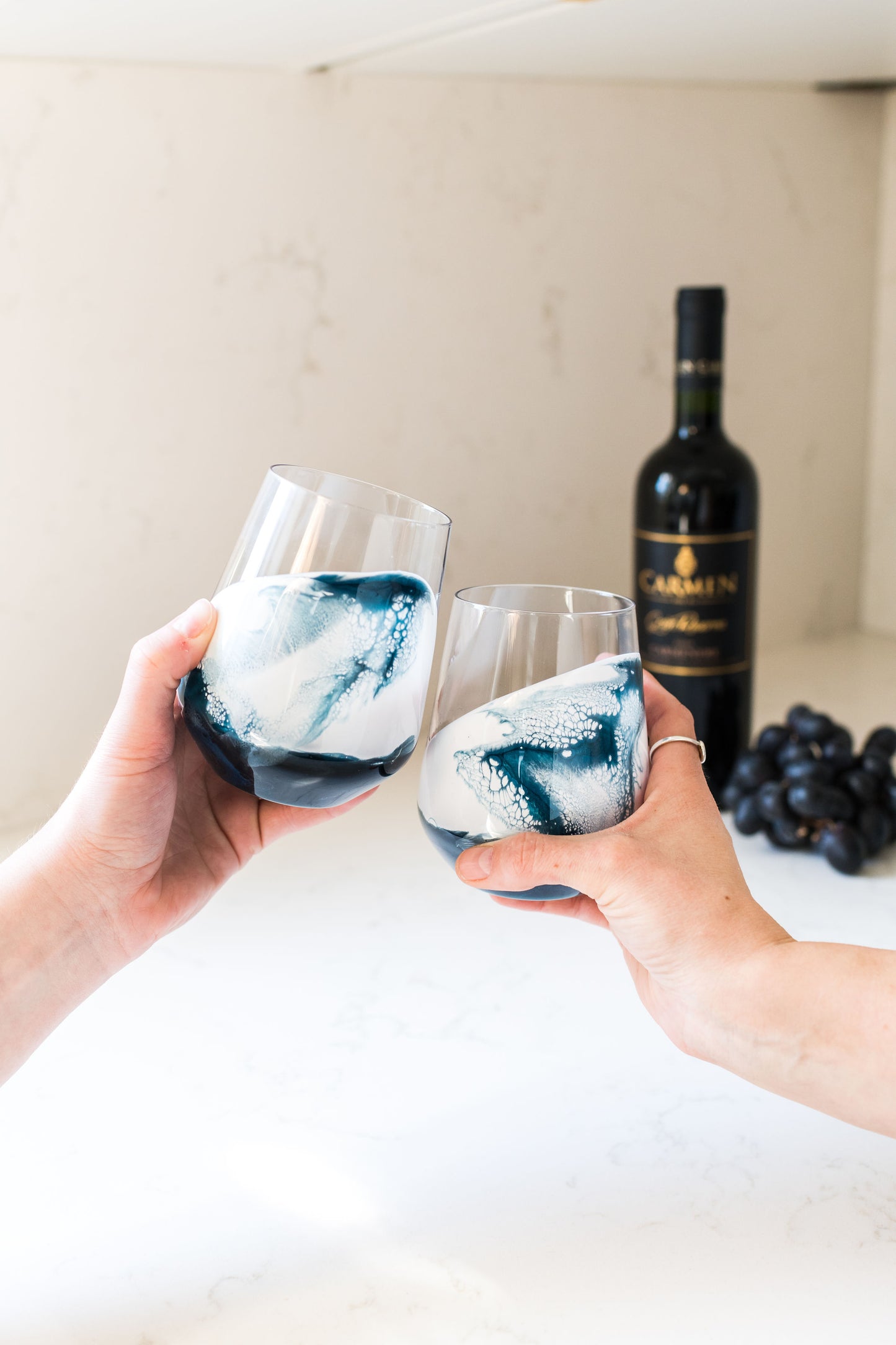 NEW! Resin Coated Entertaining Glasses (Set of 2)