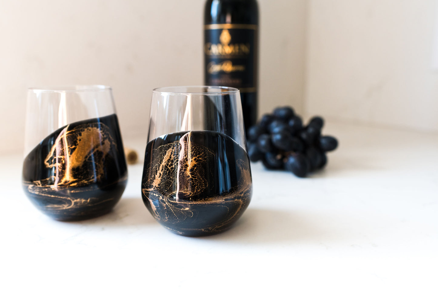 NEW! Resin Coated Entertaining Glasses (Set of 2)