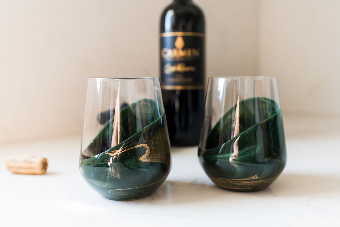 NEW! Resin Coated Entertaining Glasses (Set of 2)