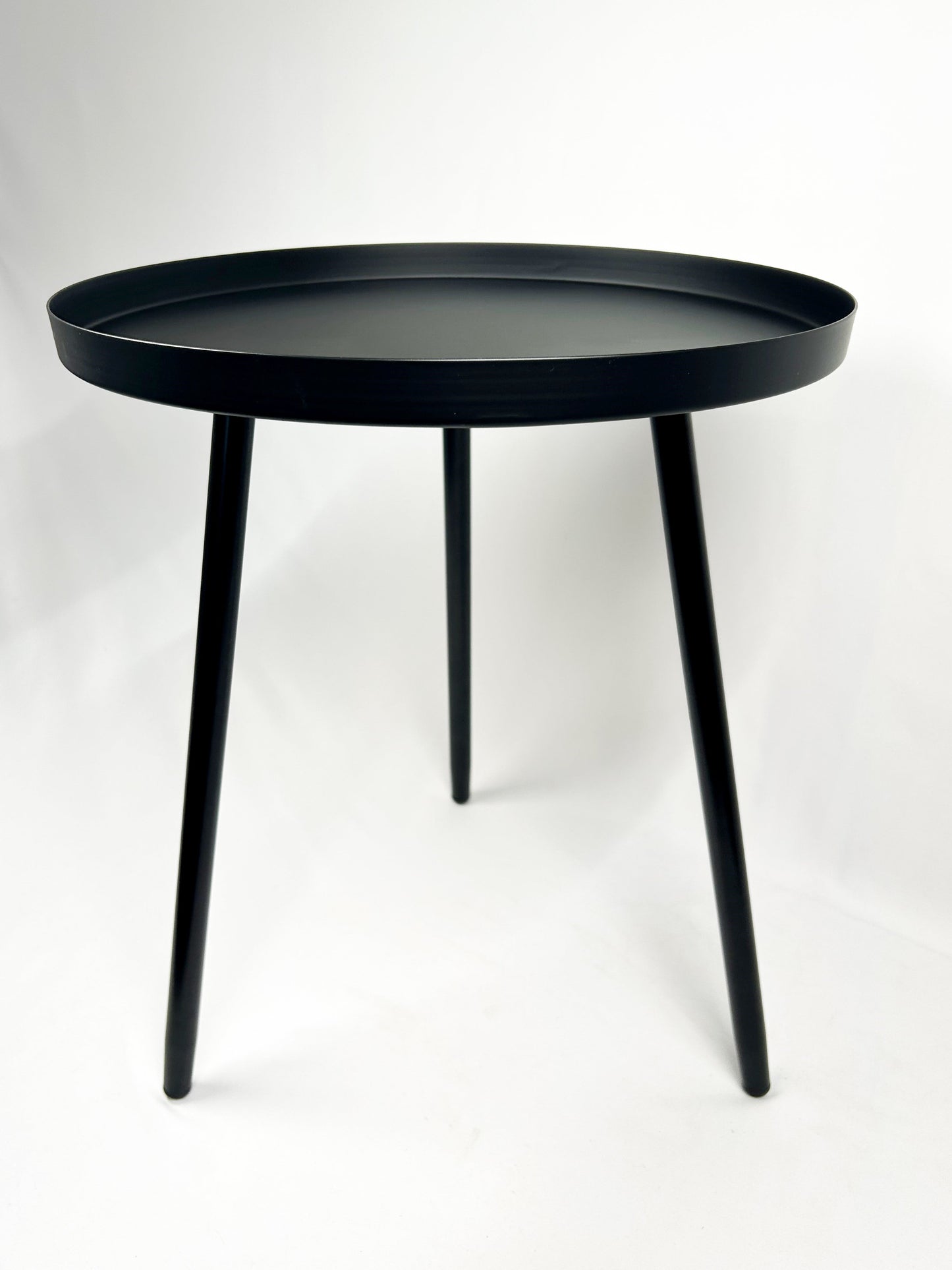 black round end table