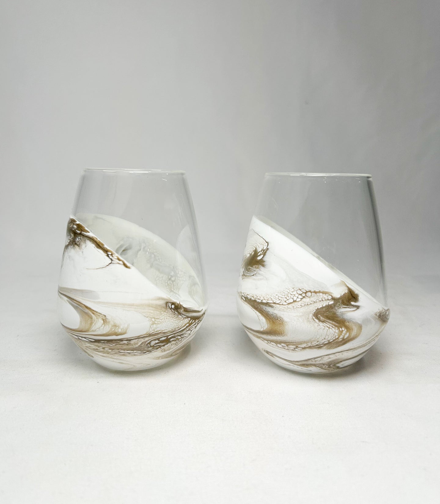 Quartz wine glasses
