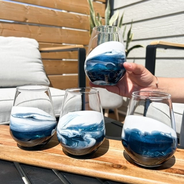 NEW! Resin Coated Entertaining Glasses (Set of 4)