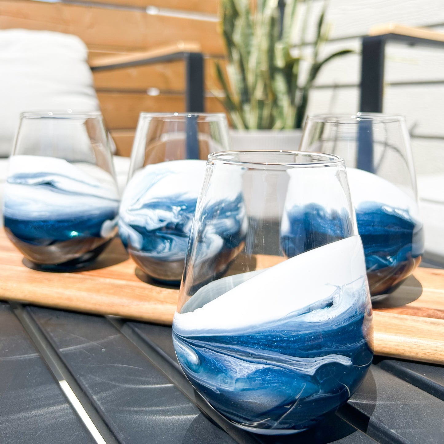 NEW! Resin Coated Entertaining Glasses (Set of 4)