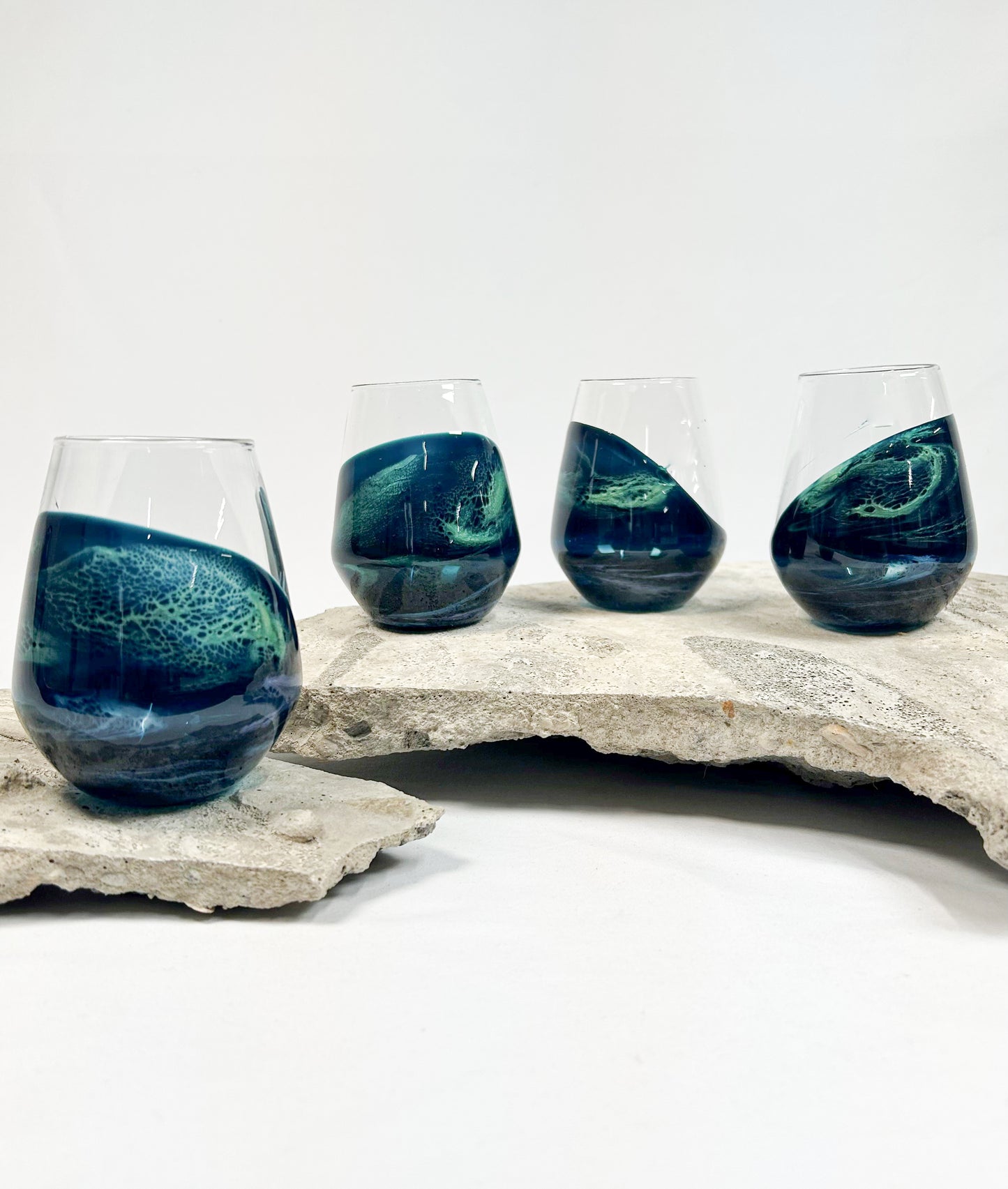 NEW! Resin Coated Entertaining Glasses (Set of 4)