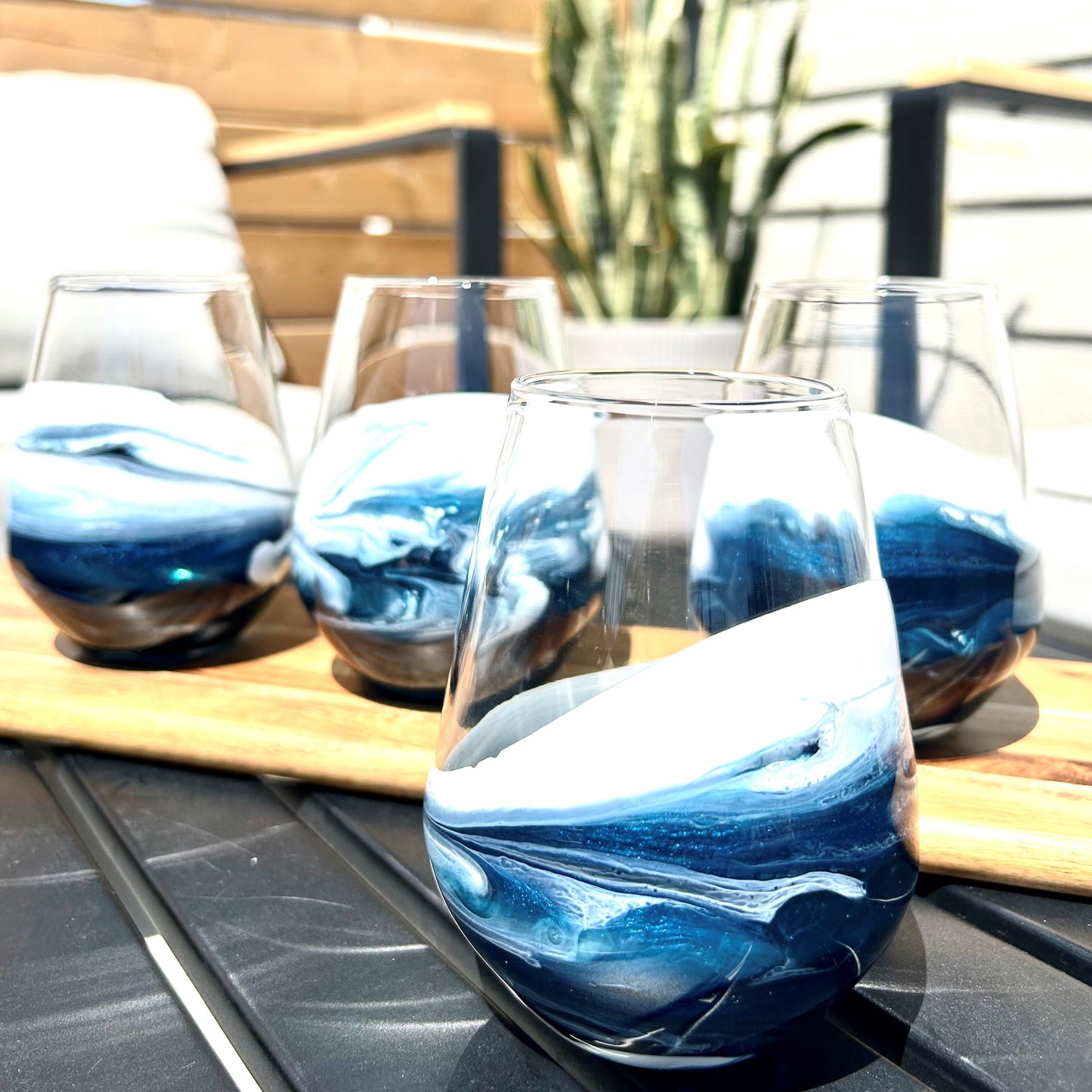 NEW! Resin Coated Entertaining Glasses (Set of 4)