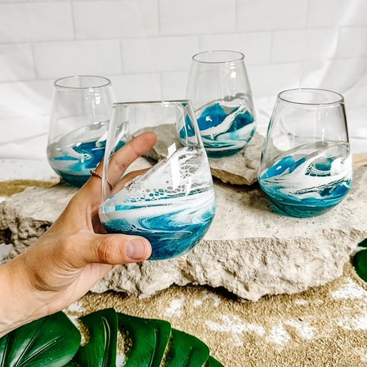 NEW! Resin Coated Entertaining Glasses (Set of 4)