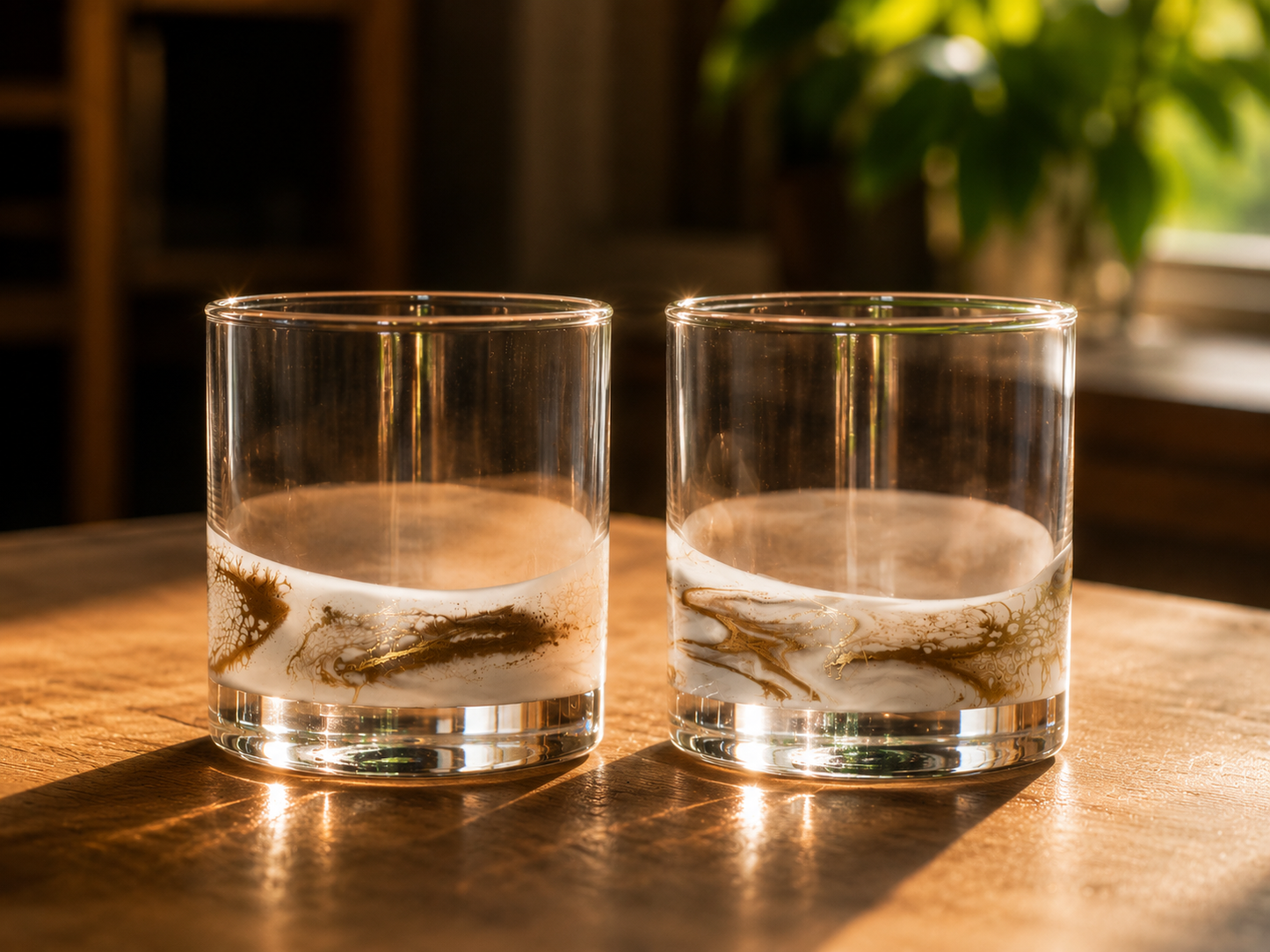 Resin Coated Whisky Glasses (Set of 2) - back in stock!