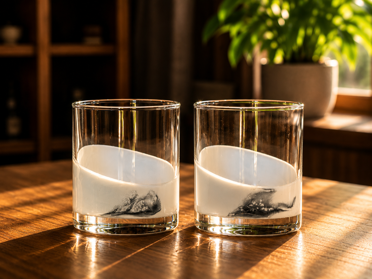 Resin Coated Whisky Glasses (Set of 2) - back in stock!