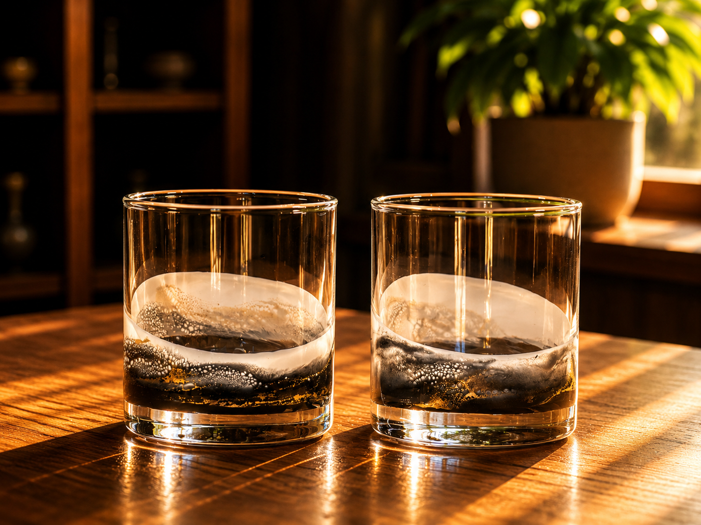 Resin Coated Whisky Glasses (Set of 2) - back in stock!