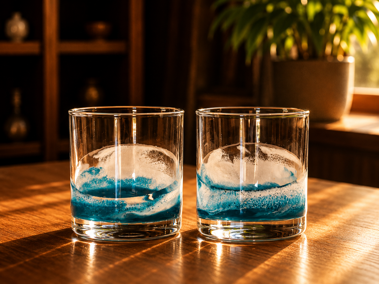 Resin Coated Whisky Glasses (Set of 2) - back in stock!