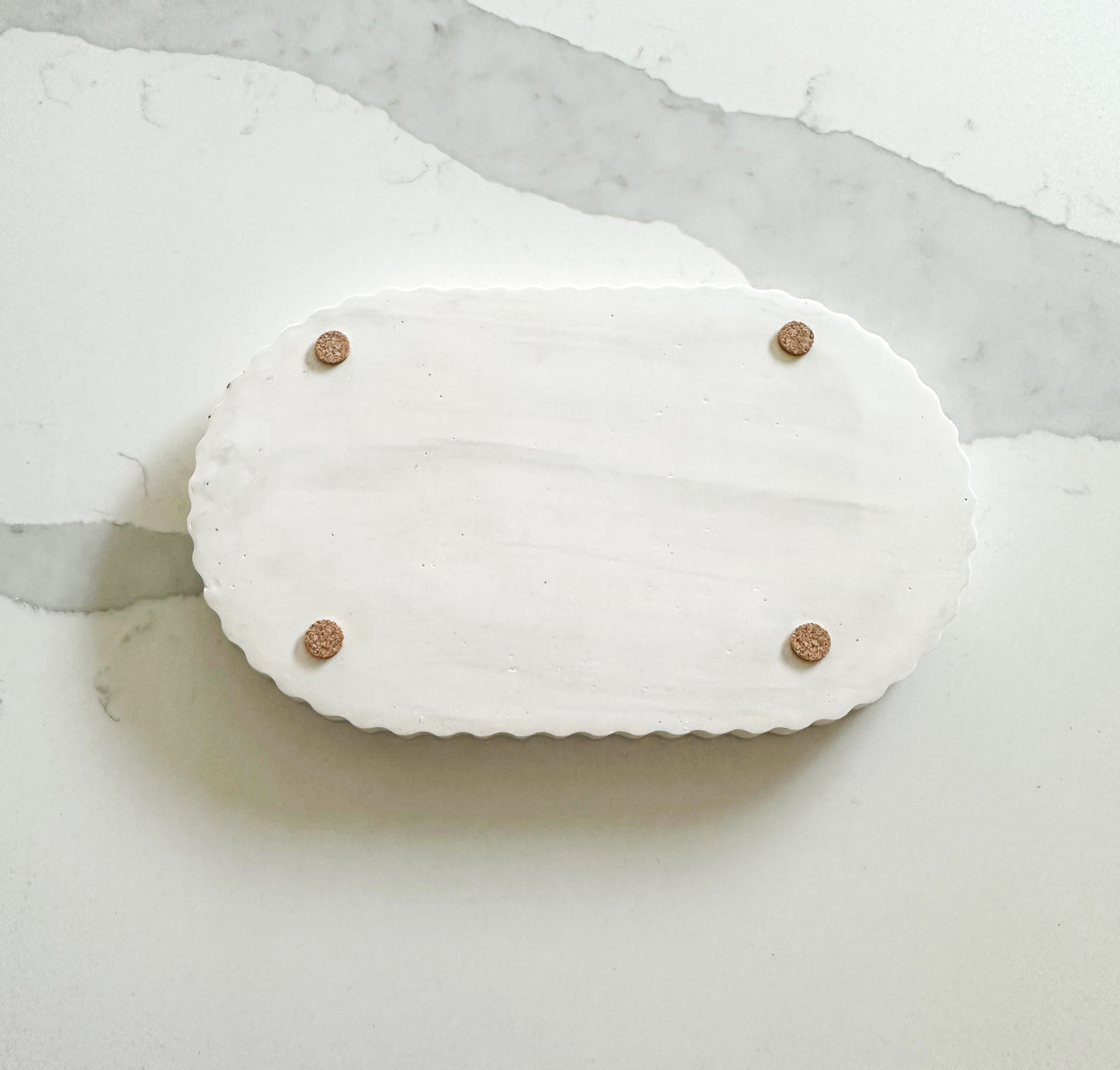 Stoneware Collection - Fluted Oval Tray