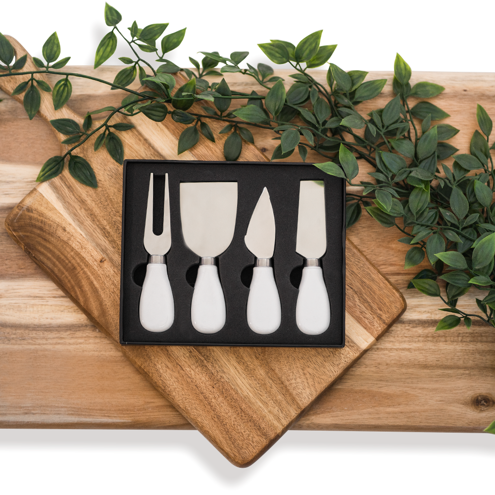 Cheese Knife set on a cutting board
